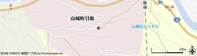徳島県三好市山城町引地89周辺の地図