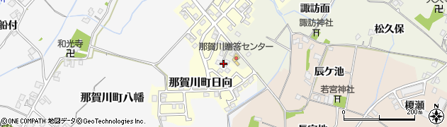 徳島県阿南市那賀川町八幡高原周辺の地図