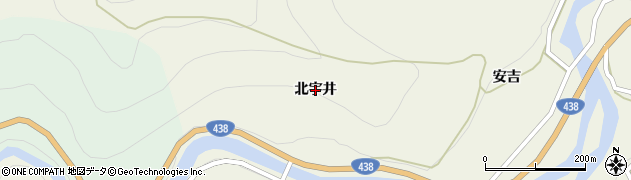 徳島県神山町（名西郡）下分（北宇井）周辺の地図