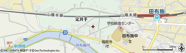 山口県熊毛郡田布施町定井手周辺の地図