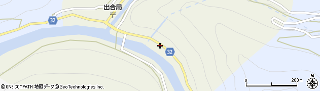徳島県三好市池田町大利（カゲヤブ）周辺の地図