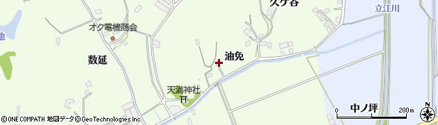 徳島県小松島市櫛渕町油免周辺の地図