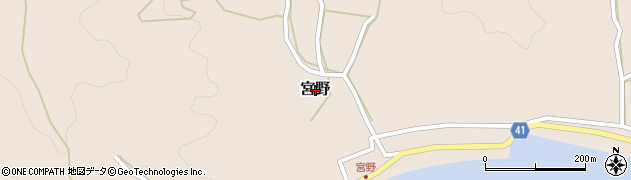 愛媛県松山市宮野周辺の地図