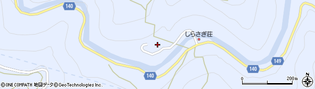 徳島県三好市池田町松尾黒沢154周辺の地図