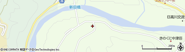 和歌山県日高郡日高川町高津尾1052周辺の地図
