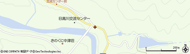 和歌山県日高郡日高川町高津尾750周辺の地図