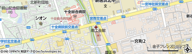 株式会社天宗　新居浜中央ＳＳ周辺の地図