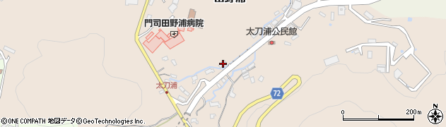 福岡県北九州市門司区田野浦1169周辺の地図