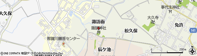 徳島県阿南市那賀川町今津浦（諏訪面）周辺の地図