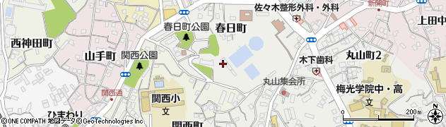 下関市上下水道局　浄水課高尾浄水場周辺の地図