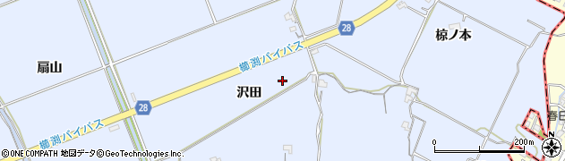 徳島県小松島市立江町（沢田）周辺の地図