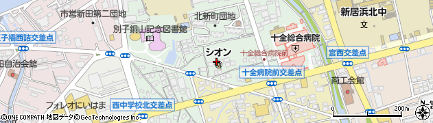 日本キリスト教団　新居浜西部教会周辺の地図