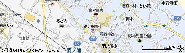 徳島県阿南市羽ノ浦町中庄（市）周辺の地図