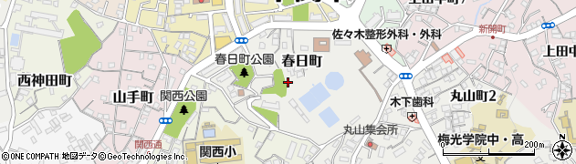 山口県下関市春日町周辺の地図