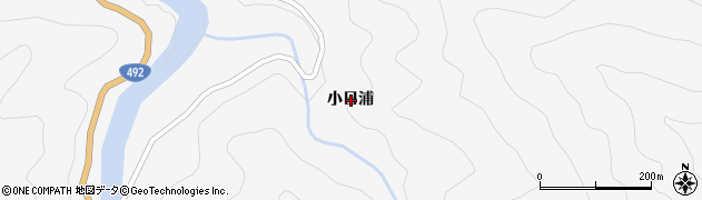 徳島県美馬市木屋平小日浦周辺の地図