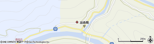 徳島県三好市池田町大利（大西）周辺の地図