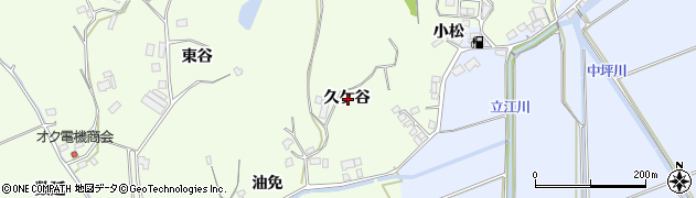 徳島県小松島市櫛渕町久ケ谷周辺の地図