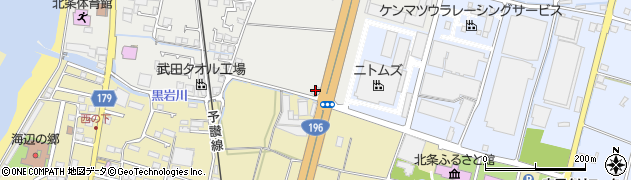 愛媛県松山市北条辻1105周辺の地図