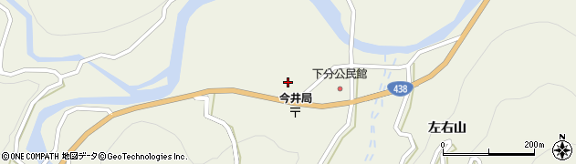 徳島県神山町（名西郡）下分（今井）周辺の地図