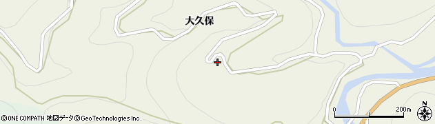 徳島県神山町（名西郡）下分（大久保）周辺の地図