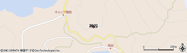和歌山県由良町（日高郡）神谷周辺の地図