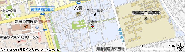 宗像寺周辺の地図
