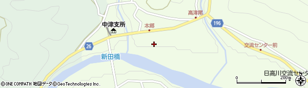 和歌山県日高郡日高川町高津尾179周辺の地図