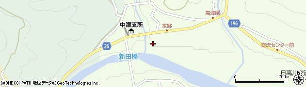 和歌山県日高郡日高川町高津尾183周辺の地図