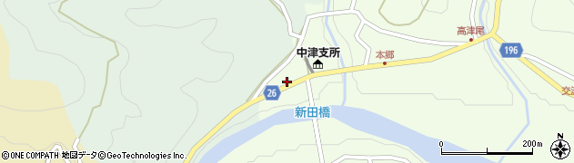 和歌山県日高郡日高川町高津尾16周辺の地図