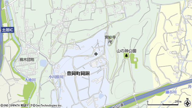 〒799-0436 愛媛県四国中央市豊岡町岡銅の地図