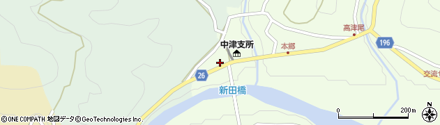 和歌山県日高郡日高川町高津尾13周辺の地図