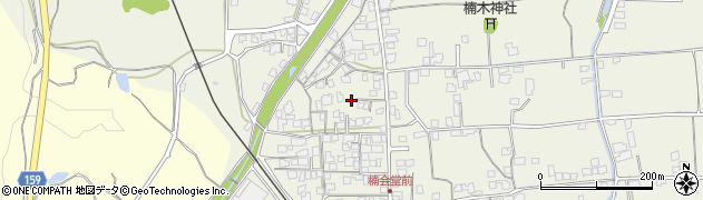 愛媛県西条市楠周辺の地図