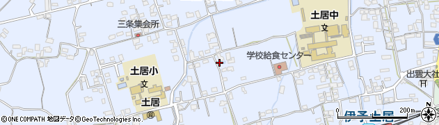 愛媛県四国中央市土居町土居周辺の地図