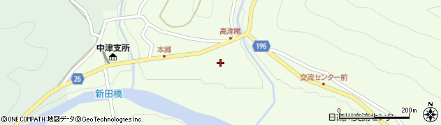 和歌山県日高郡日高川町高津尾267周辺の地図