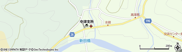 和歌山県日高郡日高川町高津尾41周辺の地図
