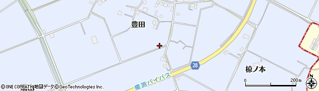 徳島県小松島市立江町（豊田）周辺の地図
