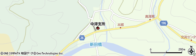 和歌山県日高郡日高川町高津尾29周辺の地図