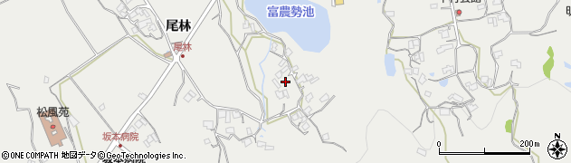 山口県柳井市余田尾林3334周辺の地図