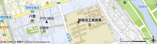 新居浜工業高等専門学校　総務課会計周辺の地図