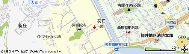山口県柳井市古開作西向地周辺の地図