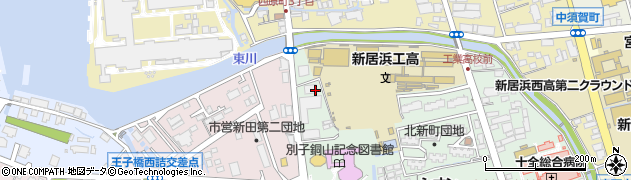 愛媛県新居浜市北新町9周辺の地図