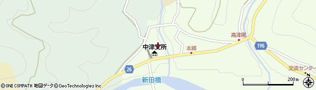 和歌山県日高郡日高川町高津尾47周辺の地図