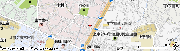 宇部中村郵便局 ＡＴＭ周辺の地図