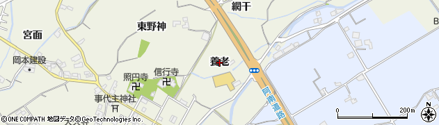 徳島県阿南市那賀川町今津浦（養老）周辺の地図