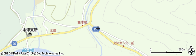 和歌山県日高郡日高川町高津尾624周辺の地図