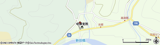 和歌山県日高郡日高川町高津尾27周辺の地図