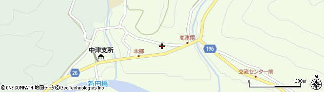 和歌山県日高郡日高川町高津尾165周辺の地図