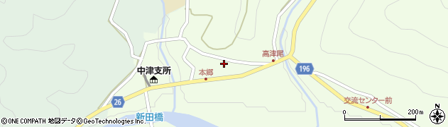 和歌山県日高郡日高川町高津尾155周辺の地図
