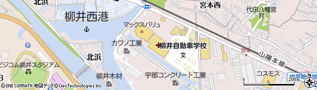 ホームプラザナフコ東柳井店周辺の地図