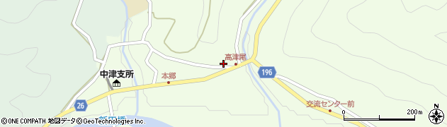 和歌山県日高郡日高川町高津尾1280周辺の地図